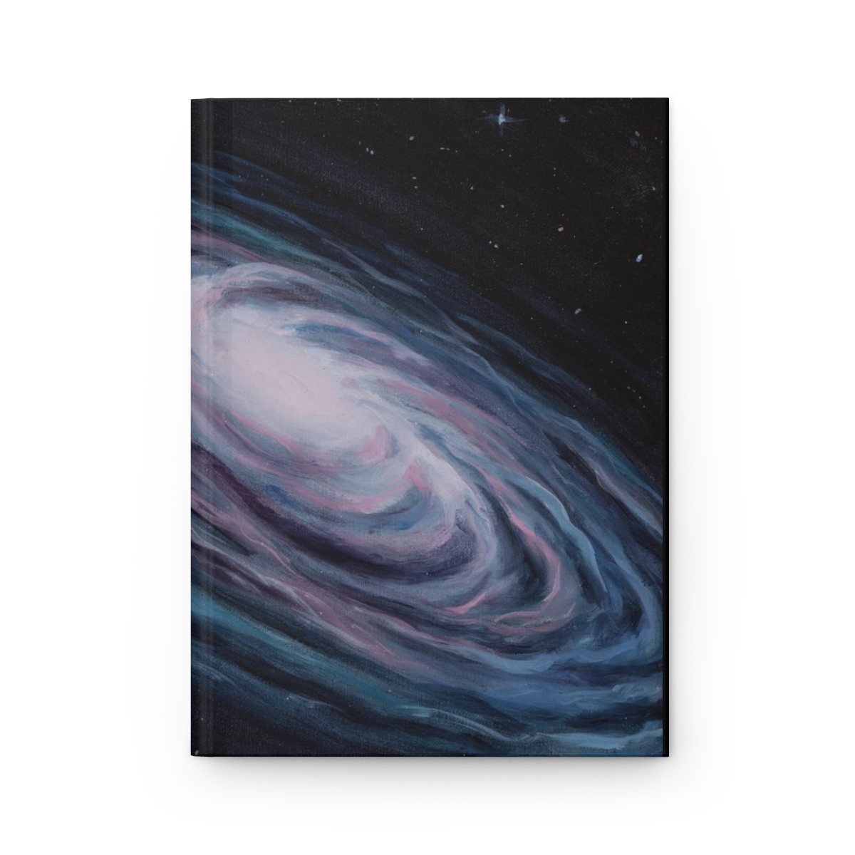 Space Oil Painting Cover Design, Unique Journal with Original Artwork Cover, Hardcover Matte Finish - Image 2