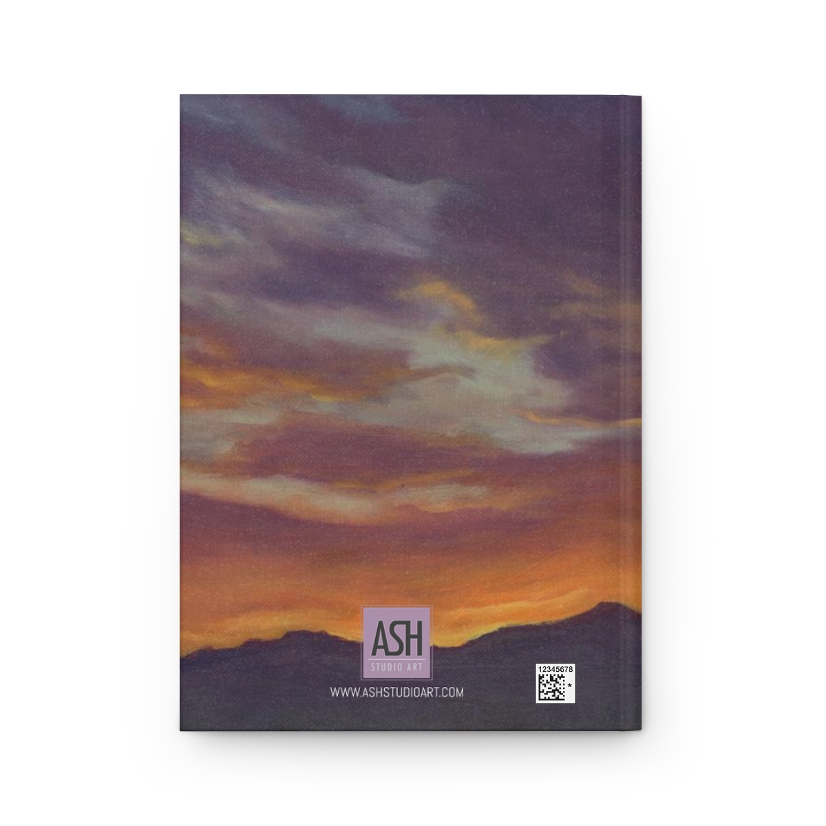 Sunset Oil Painting Cover Design, Unique Journal with Artwork Cover, Hardcover Matte - Image 3