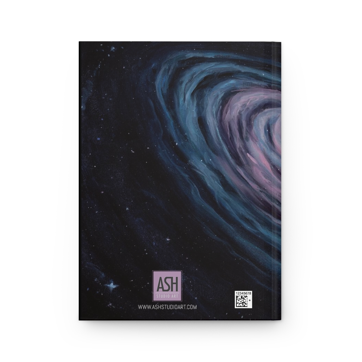 Space Oil Painting Cover Design, Unique Journal with Original Artwork Cover, Hardcover Matte Finish - Image 3