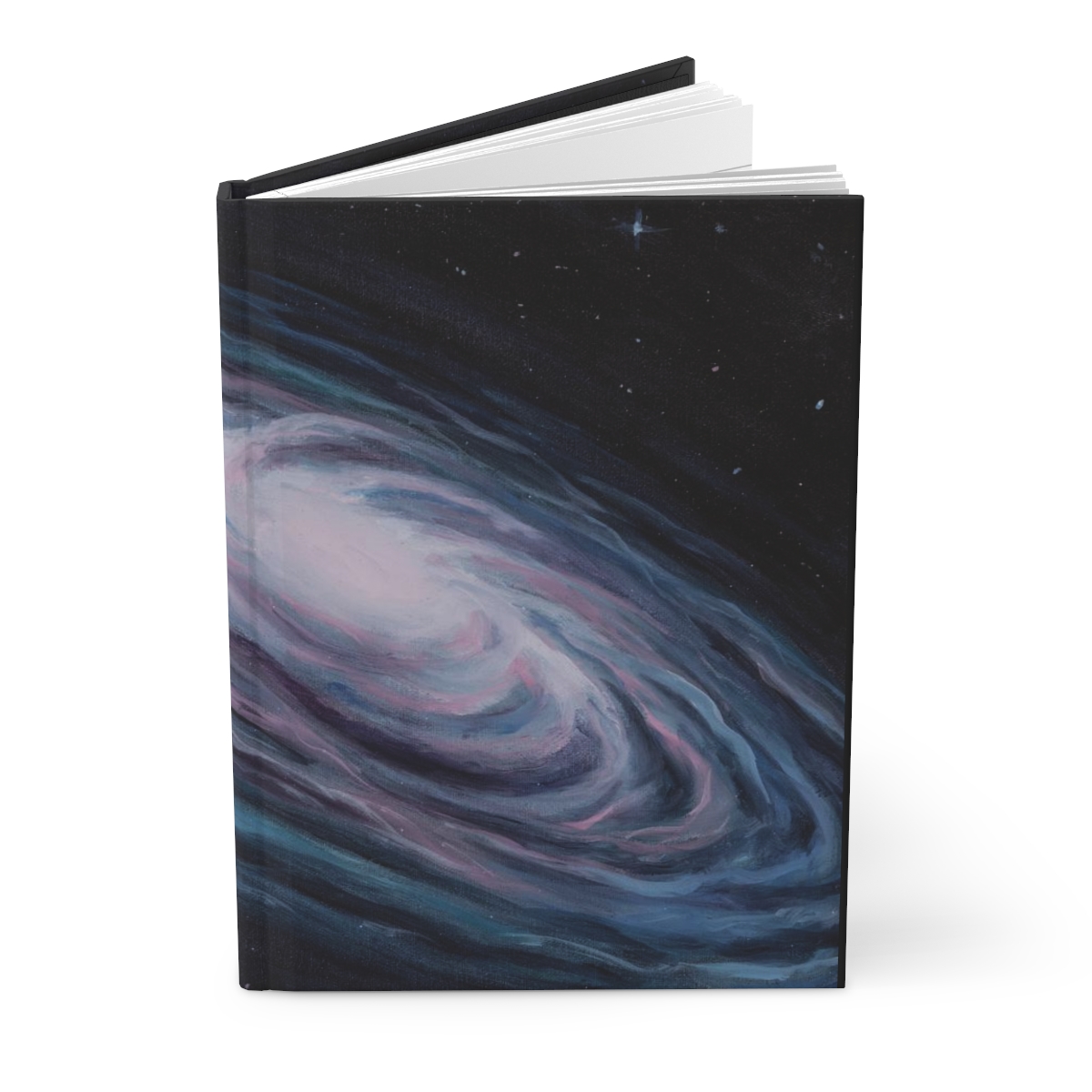 Space Oil Painting Cover Design, Unique Journal with Original Artwork Cover, Hardcover Matte Finish - Image 4
