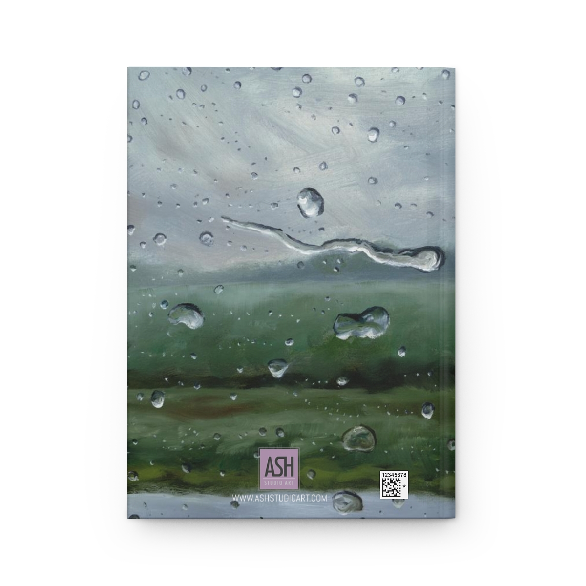 Raindrop Oil Painting Cover, Unique Journal with Artwork Cover, Hardcover Matte Finish - Image 3
