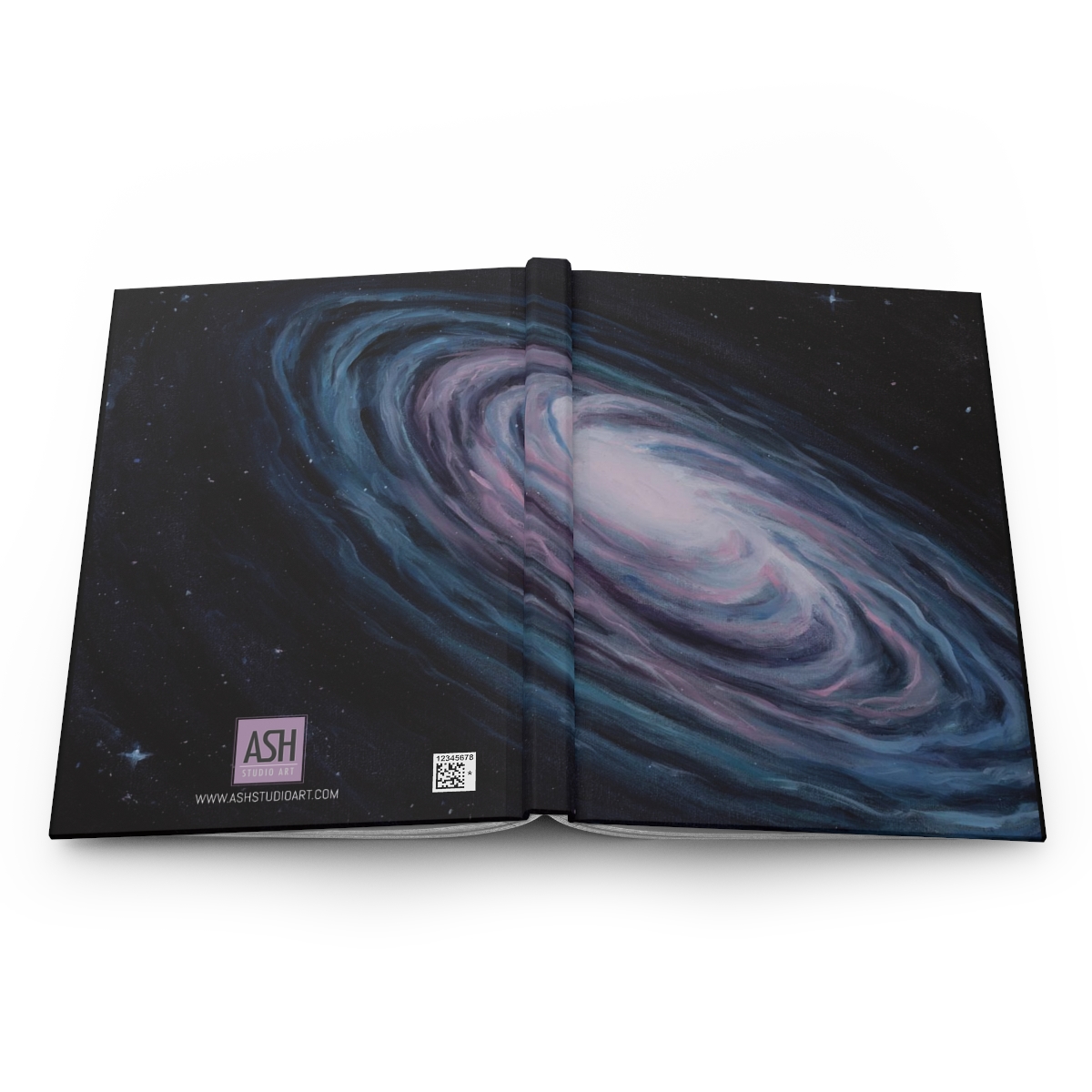 Space Oil Painting Cover Design, Unique Journal with Original Artwork Cover, Hardcover Matte Finish - Image 6