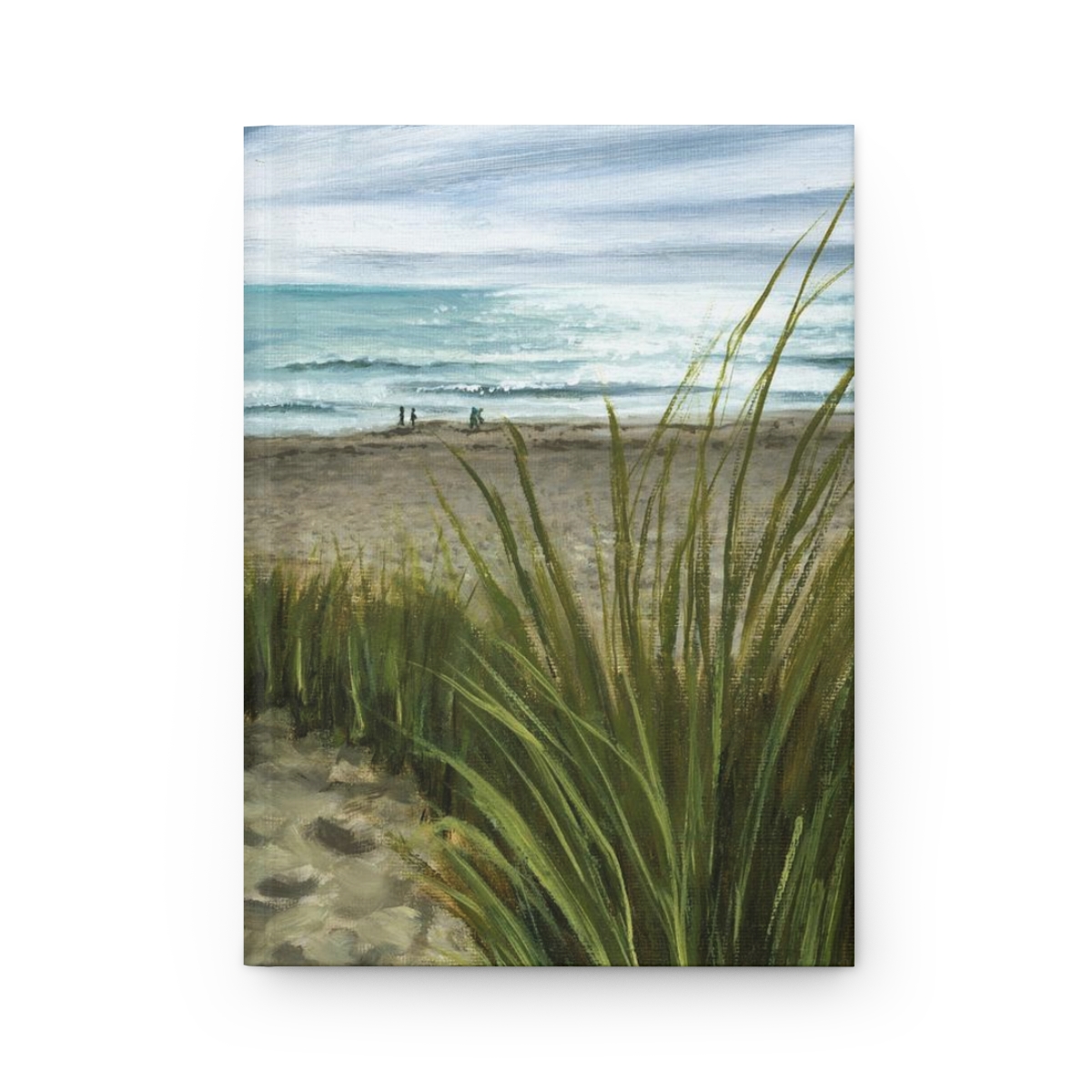 Oil Painted Beach Scene, Unique Journal with Artwork Cover, Hardcover Matte - Image 2